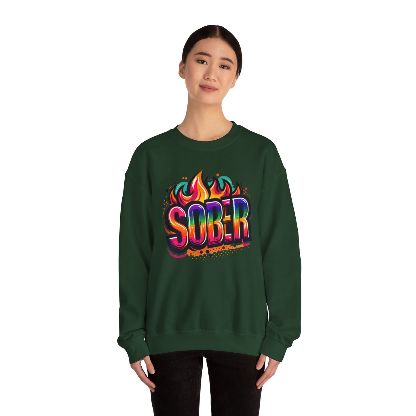 Sober Flames Unisex Heavy Blend™ Crewneck Sweatshirt