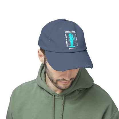 Sobriety Rocks Unisex Distressed Cap