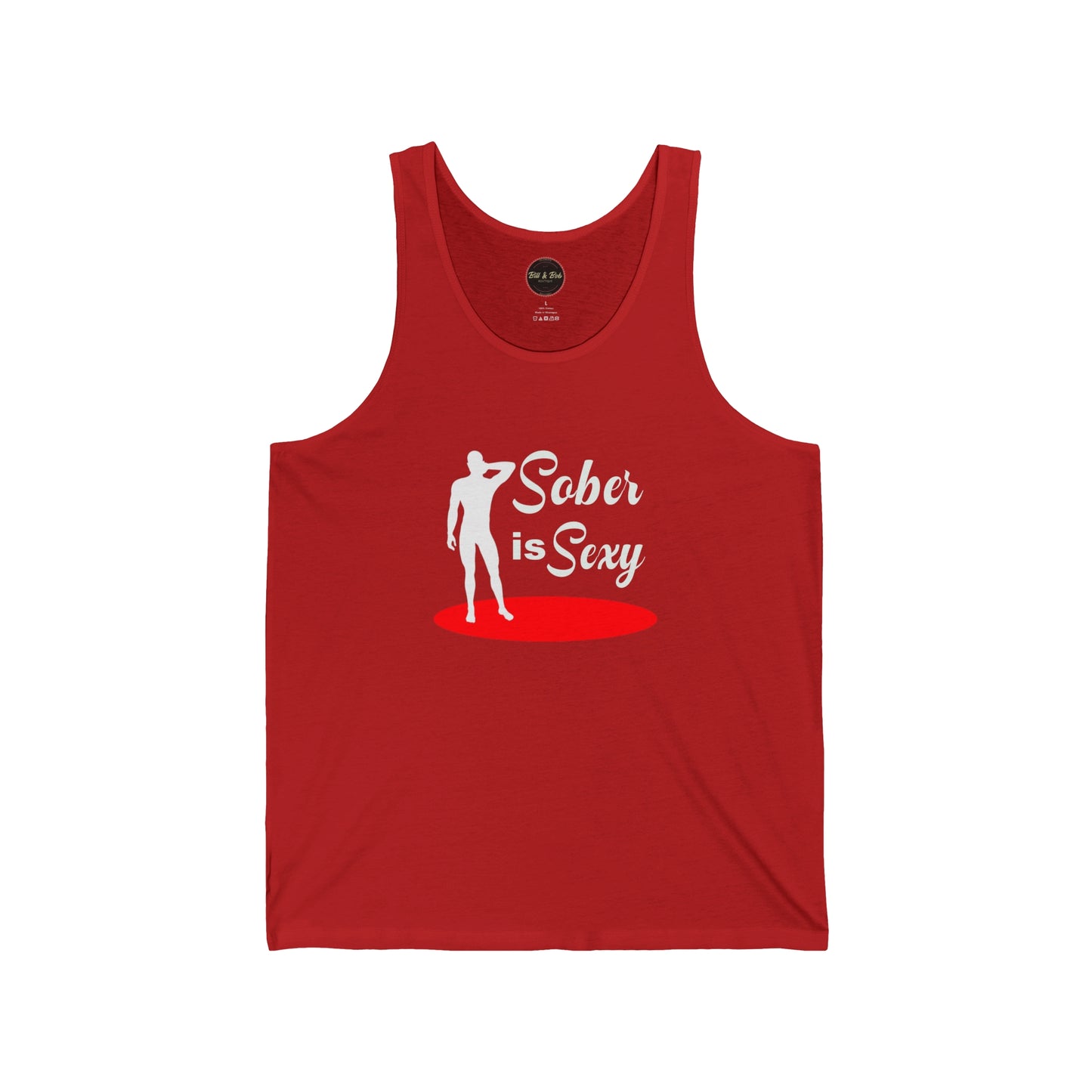 Sober is Sexy (male) Unisex Jersey Tank