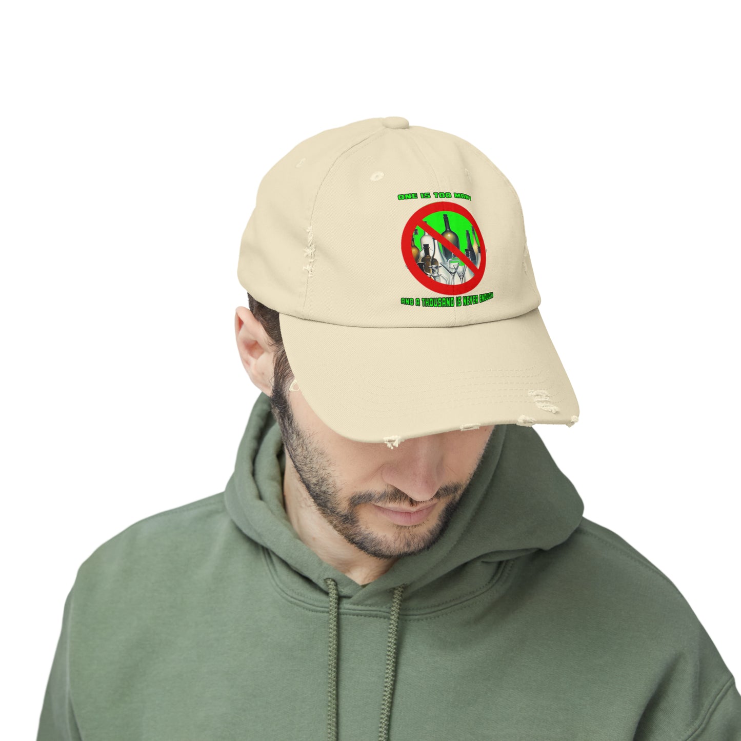 One is Too Many Unisex Distressed Cap