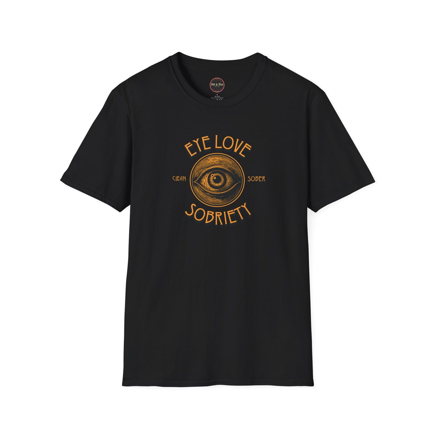 Eye Love Sobriety Unisex Softstyle T-Shirt