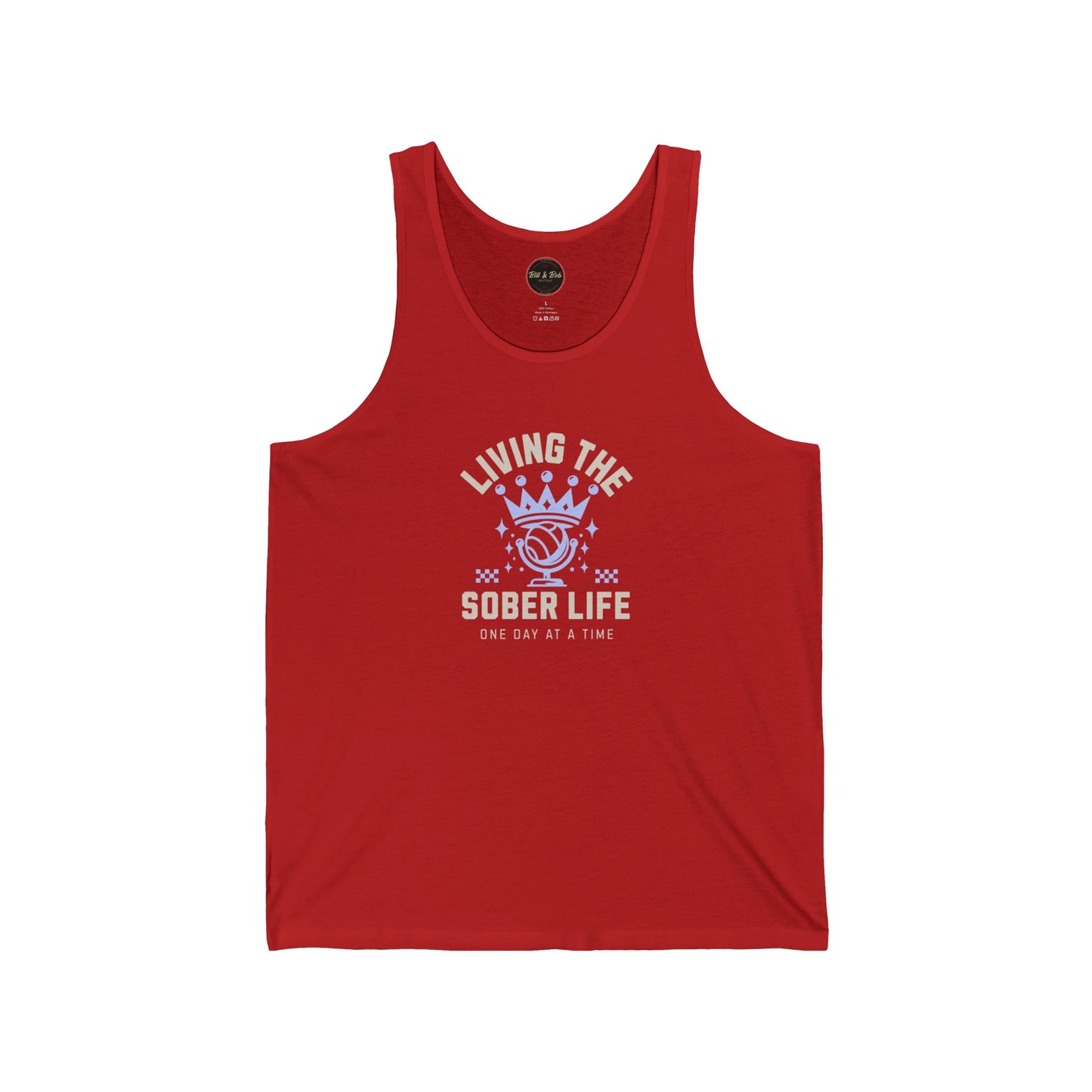 Living the Sober Life Unisex Jersey Tank