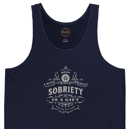 Sobriety is a Gift Unisex Jersey Tank