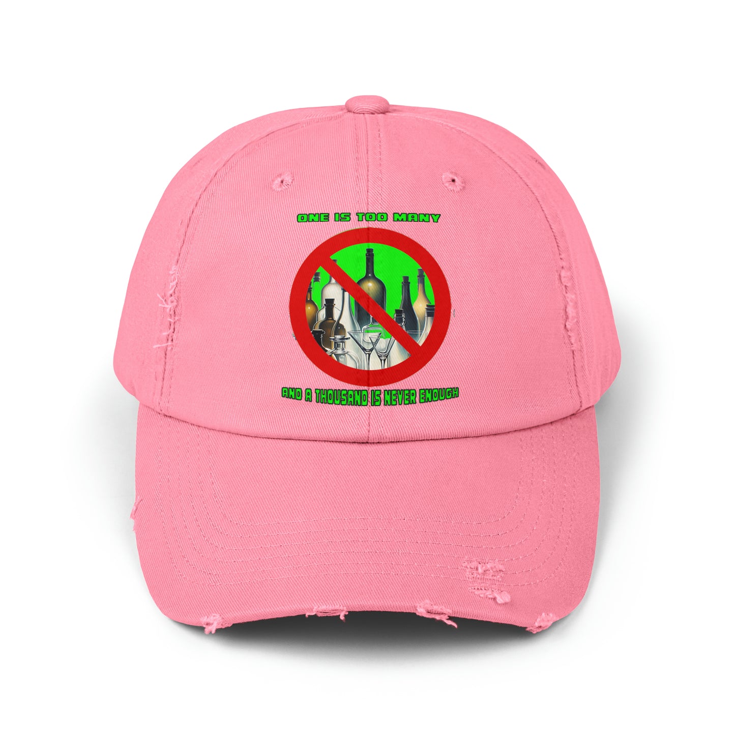 One is Too Many Unisex Distressed Cap