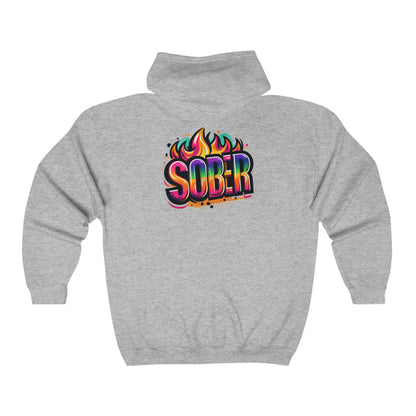 Sober Unisex Heavy Blend™ Full Zip Hooded Sweatshirt