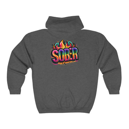 Sober Unisex Heavy Blend™ Full Zip Hooded Sweatshirt