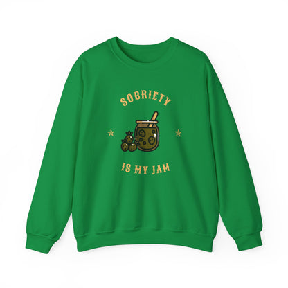 Sobriety is my Jam Unisex Heavy Blend™ Crewneck Sweatshirt