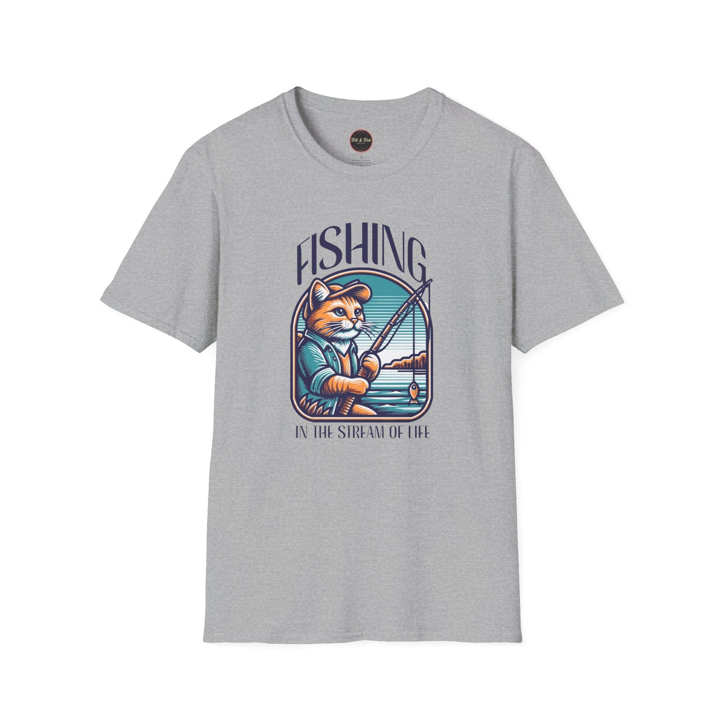 Fishing in the Stream of Life Unisex Softstyle T-Shirt