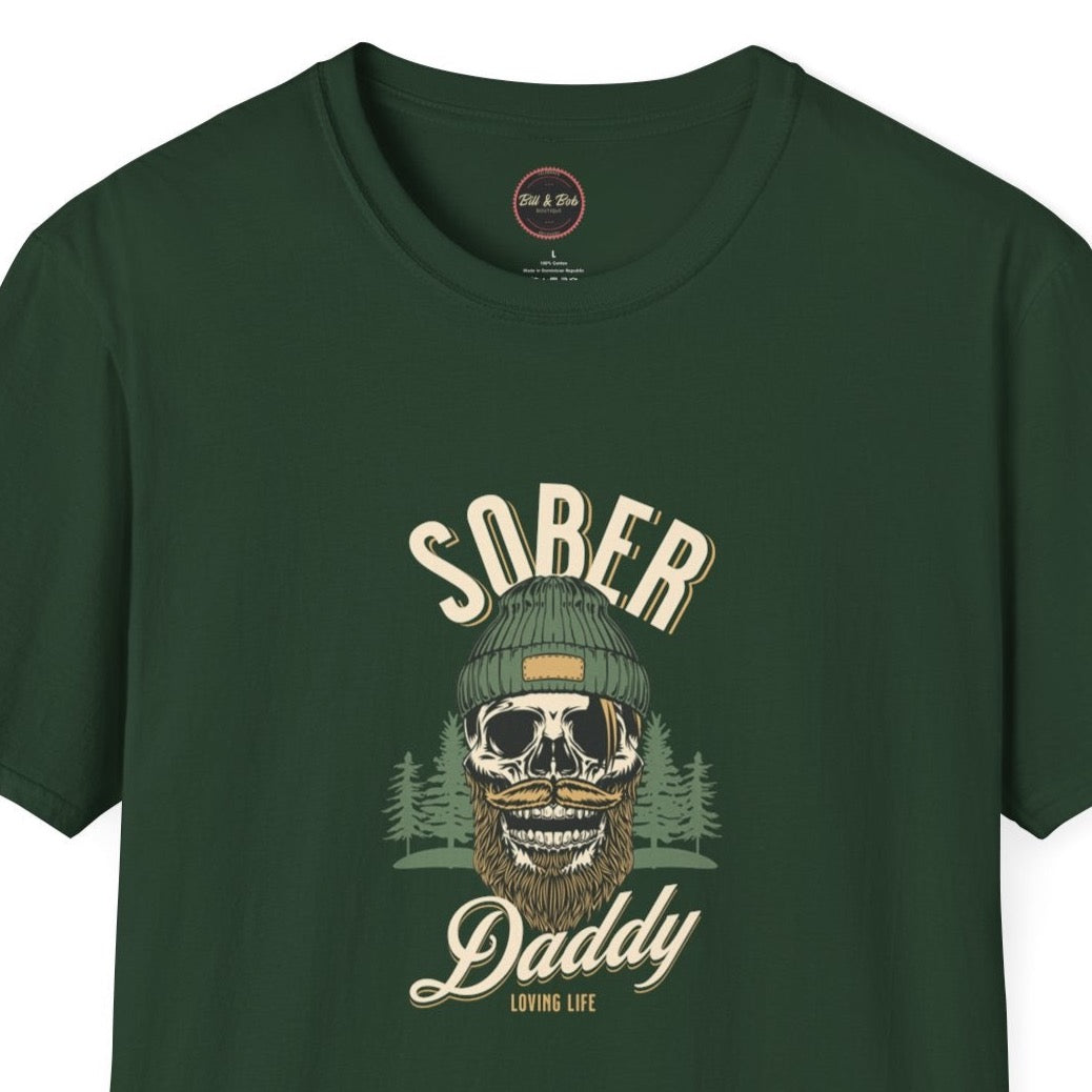 Sober Daddy Unisex Softstyle T-Shirt