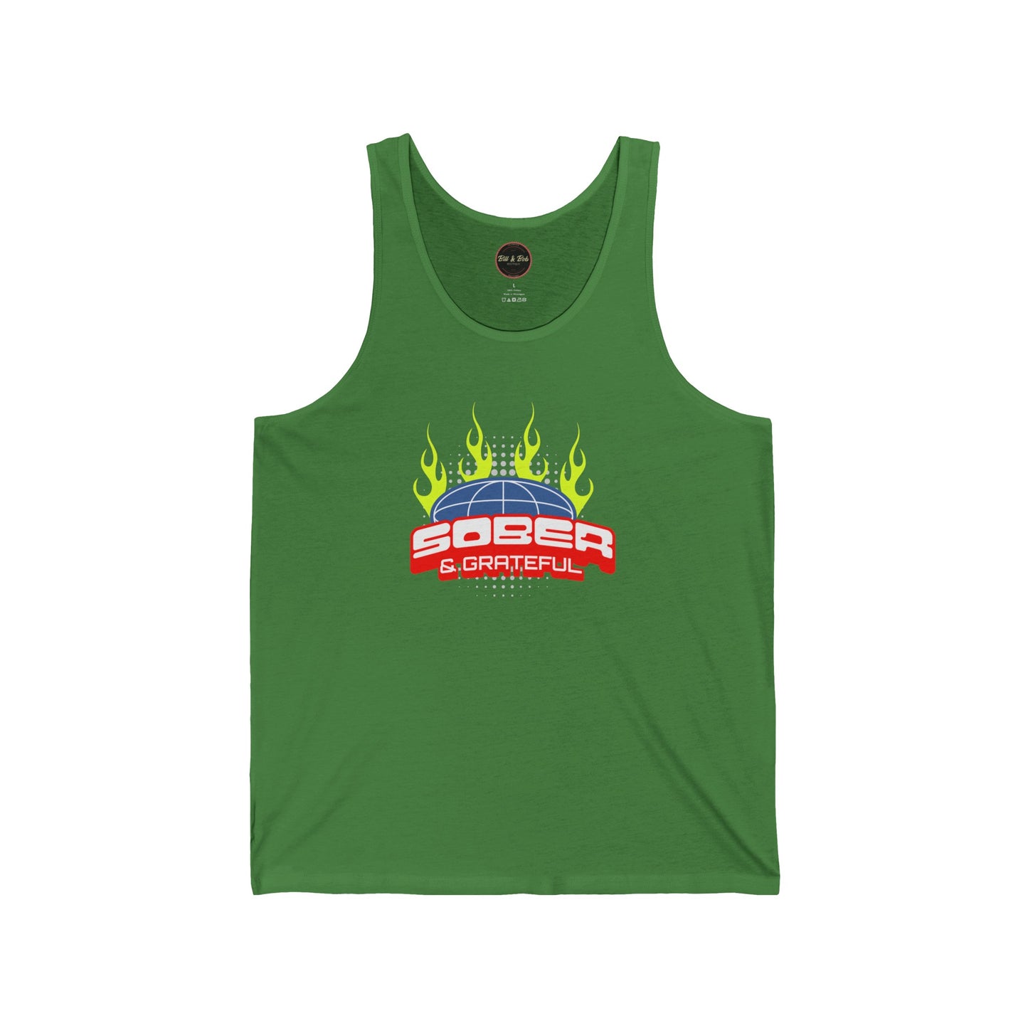 Sober and Grateful Unisex Jersey Tank