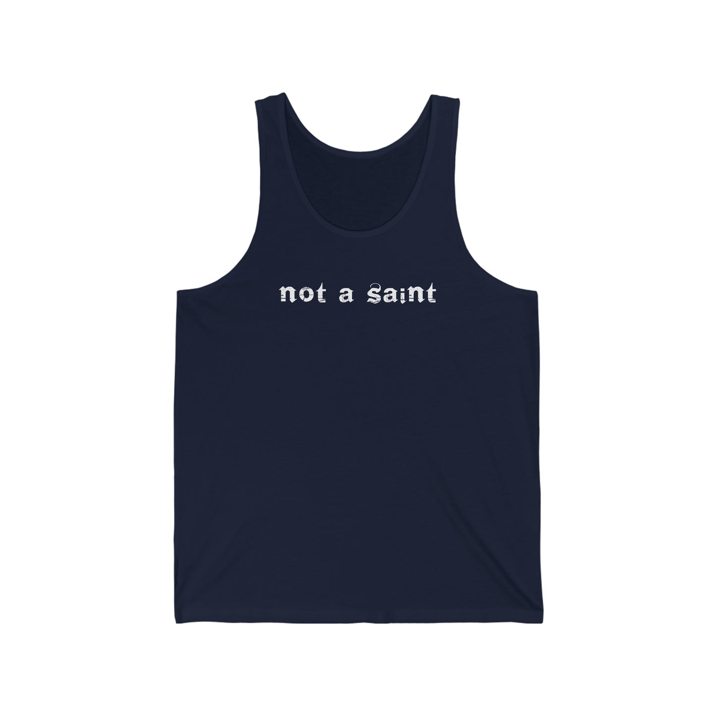 Not a Saint Unisex Jersey Tank