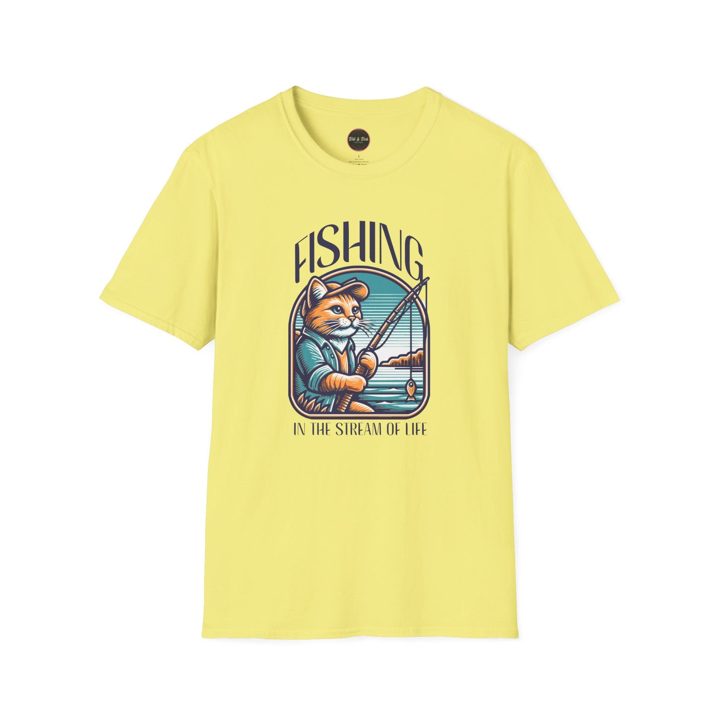 Fishing in the Stream of Life Unisex Softstyle T-Shirt