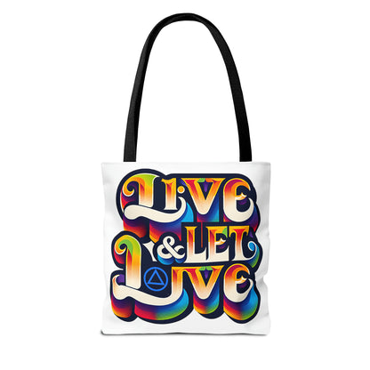 Live and Let Live Tote Bag (AOP)