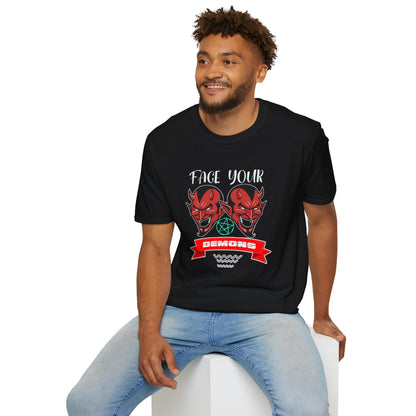 Face Your Demons Unisex Softstyle T-Shirt