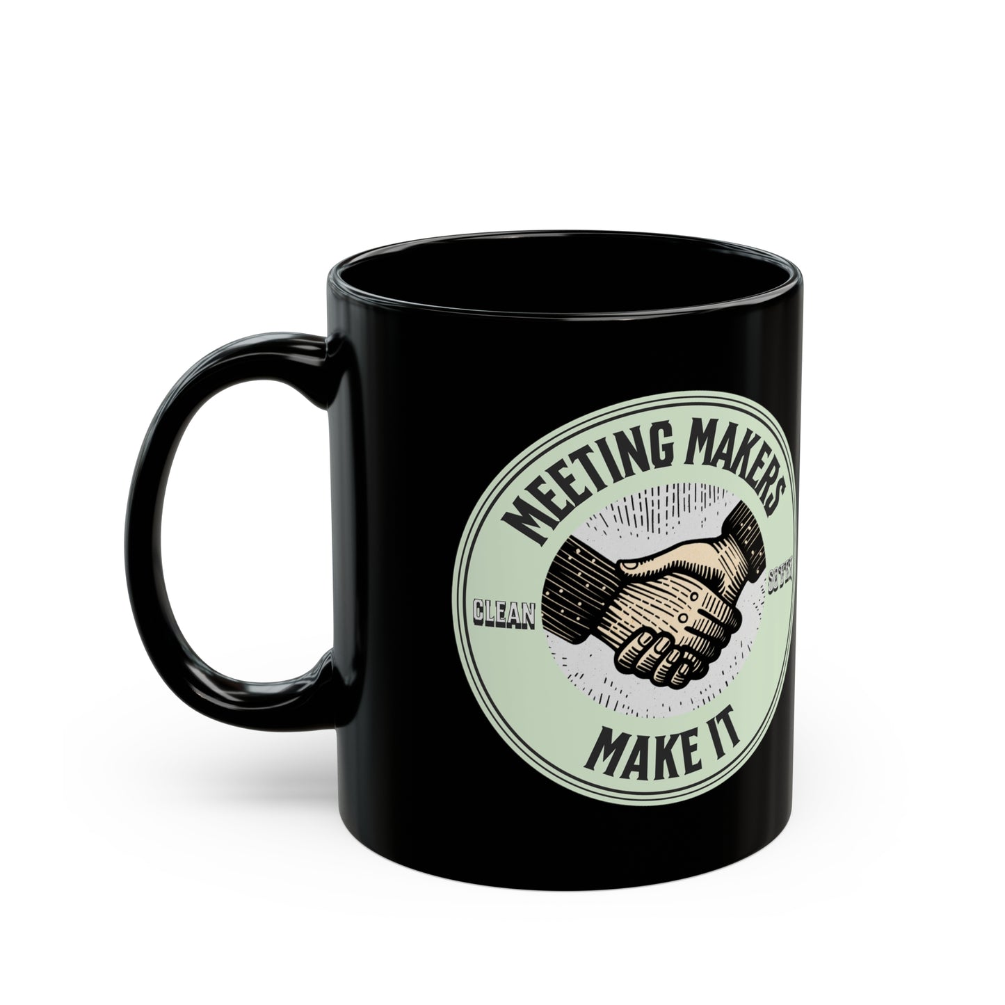 Meeting Makers Black Mug (11oz, 15oz)