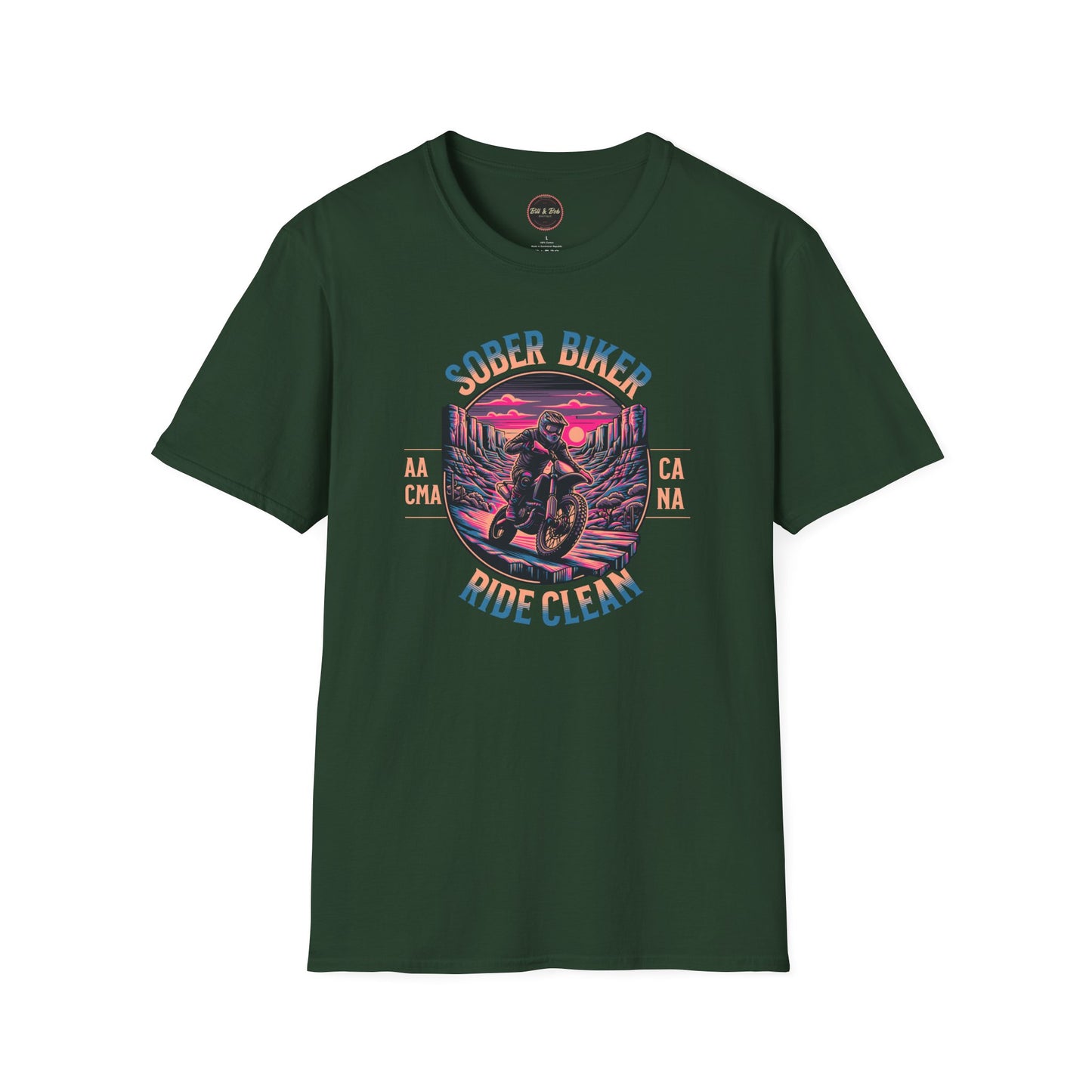 Sober Biker Unisex Softstyle T-Shirt