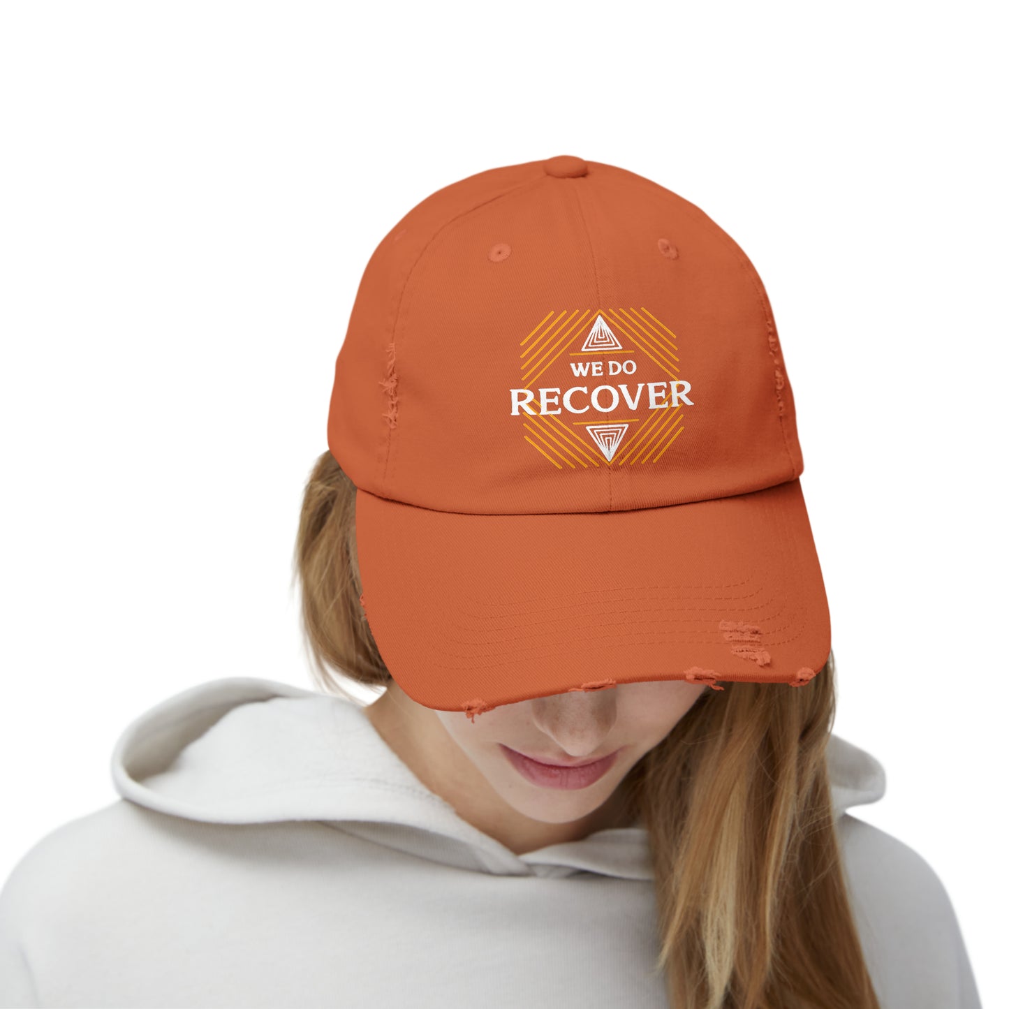 We Do Recover Unisex Distressed Cap