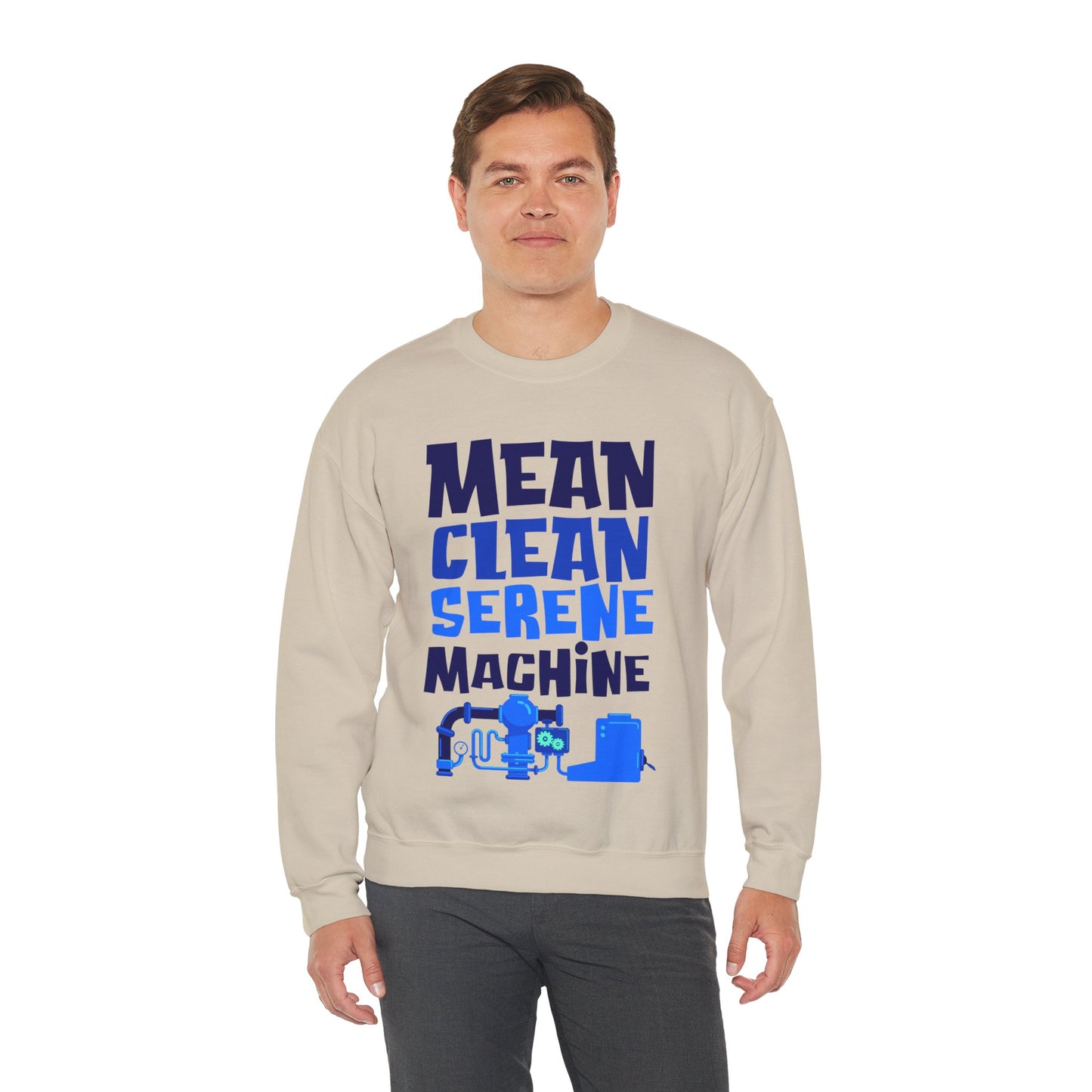 Mean Clean Serene Machine Unisex Heavy Blend™ Crewneck Sweatshirt