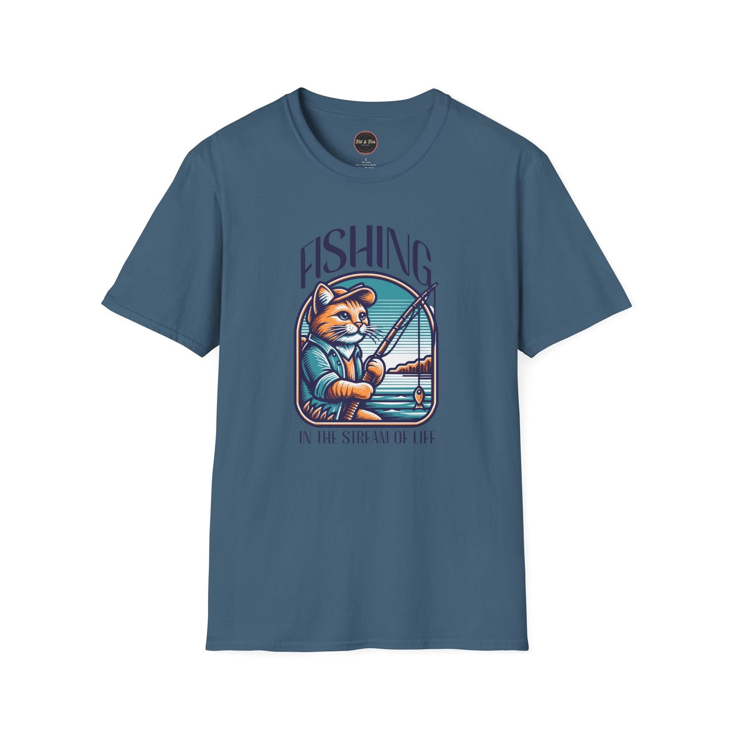 Fishing in the Stream of Life Unisex Softstyle T-Shirt