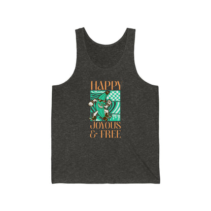 Happy Joyous and Free Unisex Jersey Tank