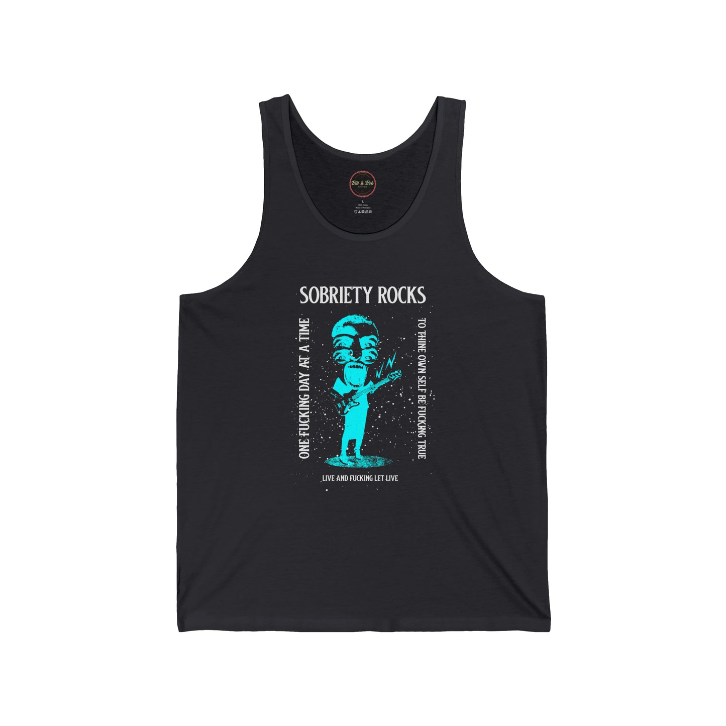 Sobriety Rocks Unisex Jersey Tank