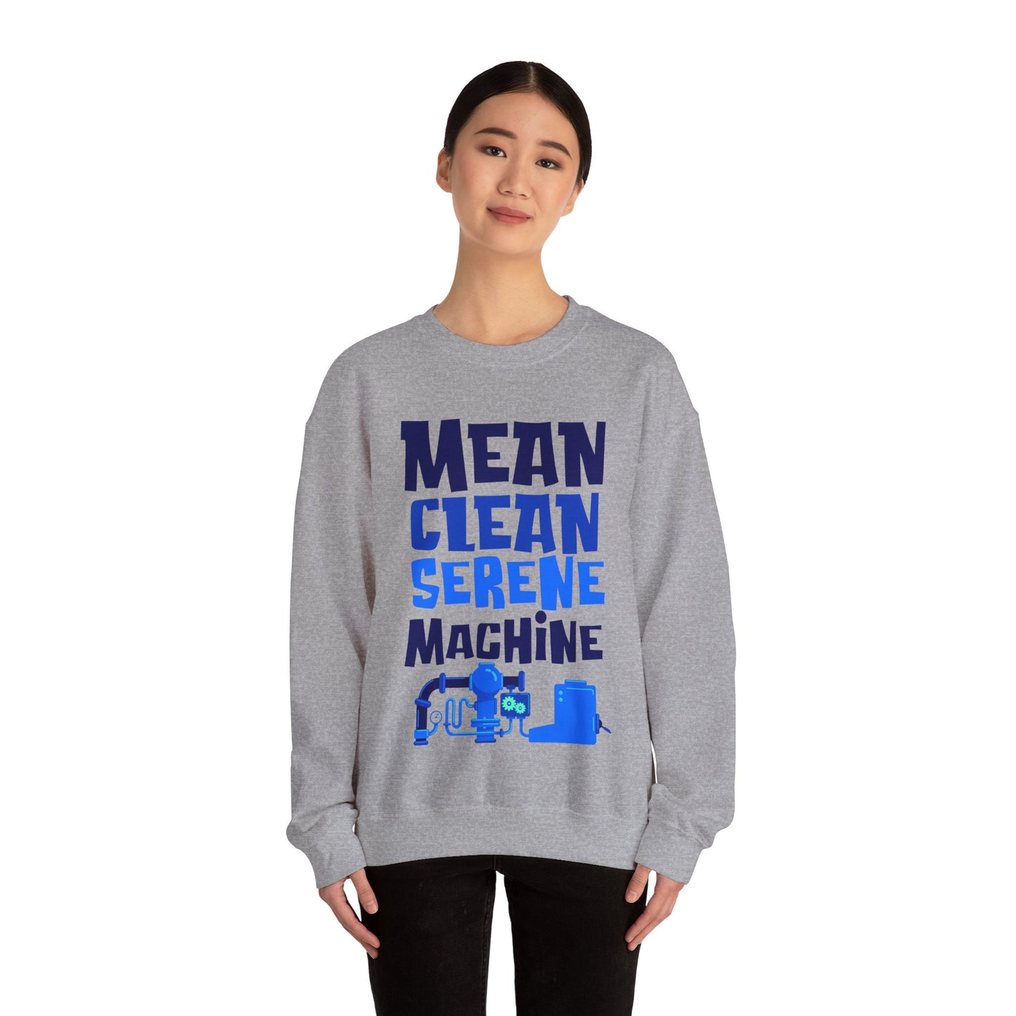 Mean Clean Serene Machine Unisex Heavy Blend™ Crewneck Sweatshirt