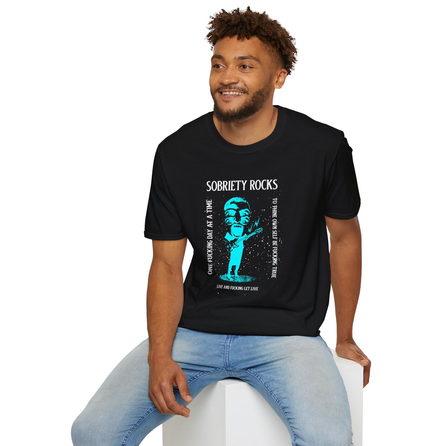 Sobriety Rocks Unisex Softstyle T-Shirt