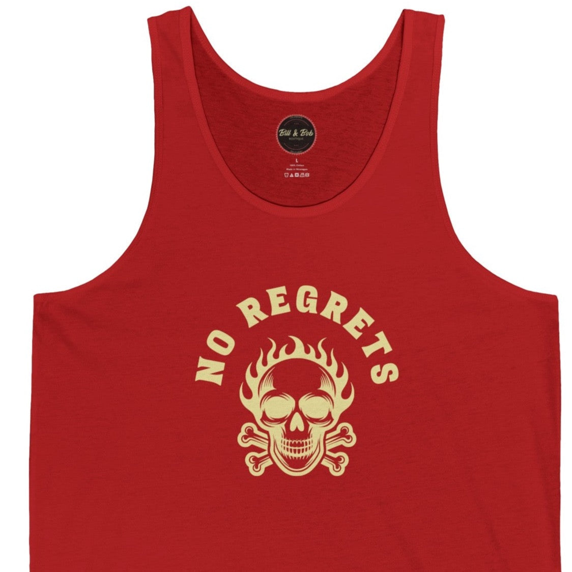 No Regrets Unisex Jersey Tank