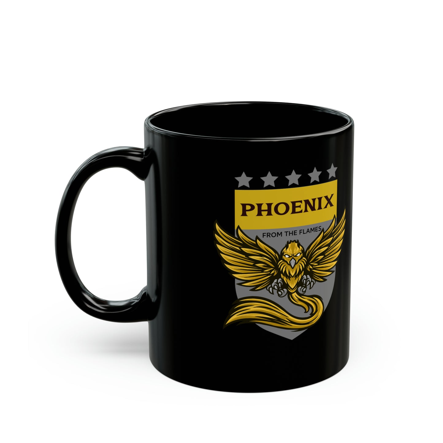 Phoenix from the Flames Black Mug (11oz, 15oz)