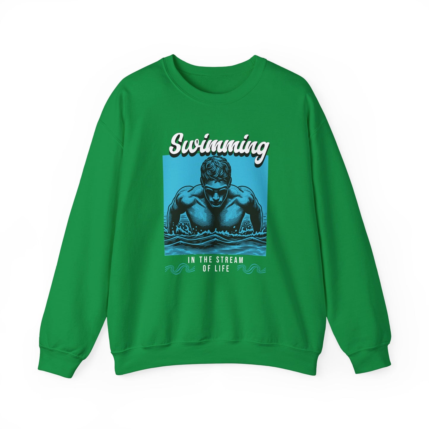 Swimming in the Stream of Life Unisex Heavy Blend™ Crewneck Sweatshirt