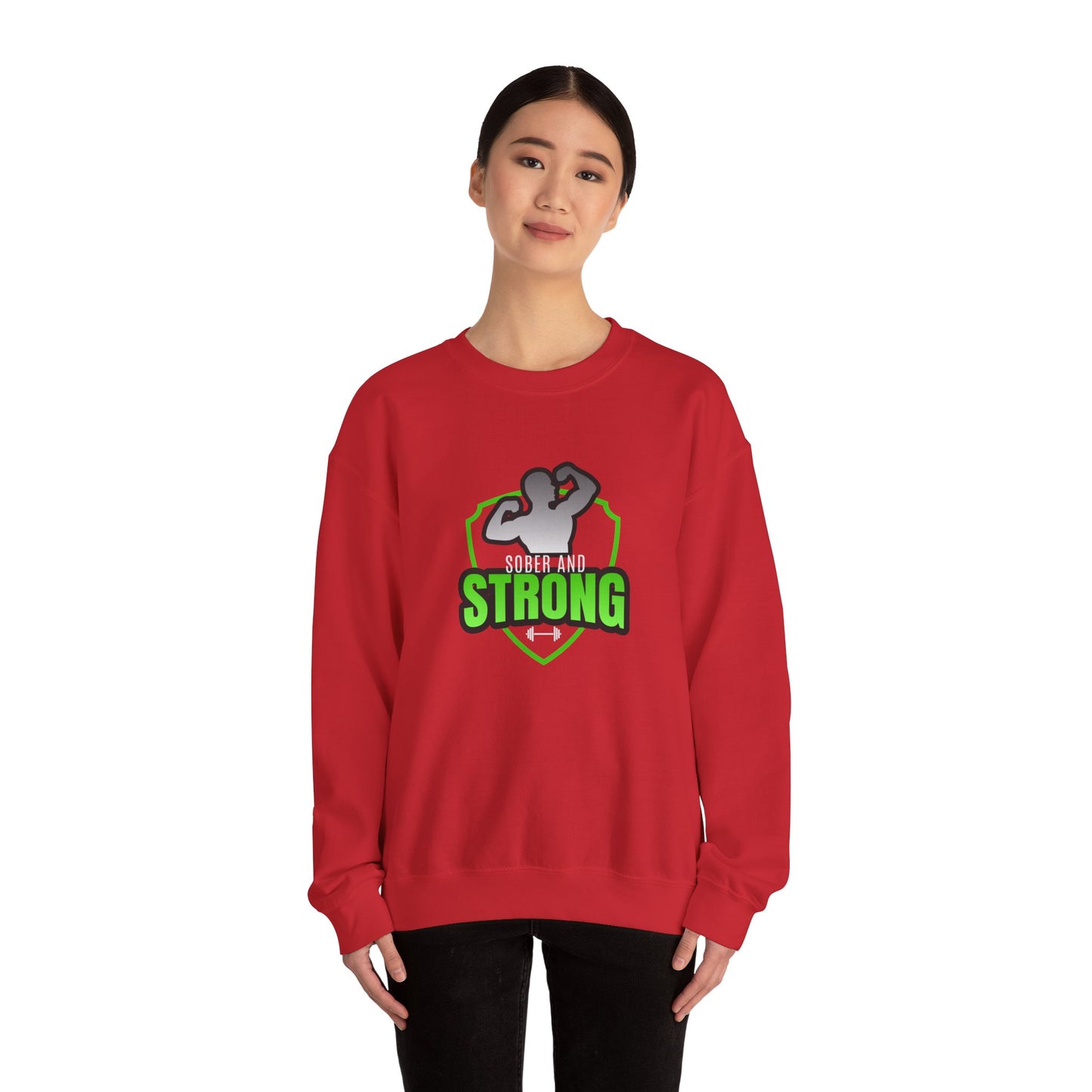 Sober and Strong Unisex Heavy Blend™ Crewneck Sweatshirt