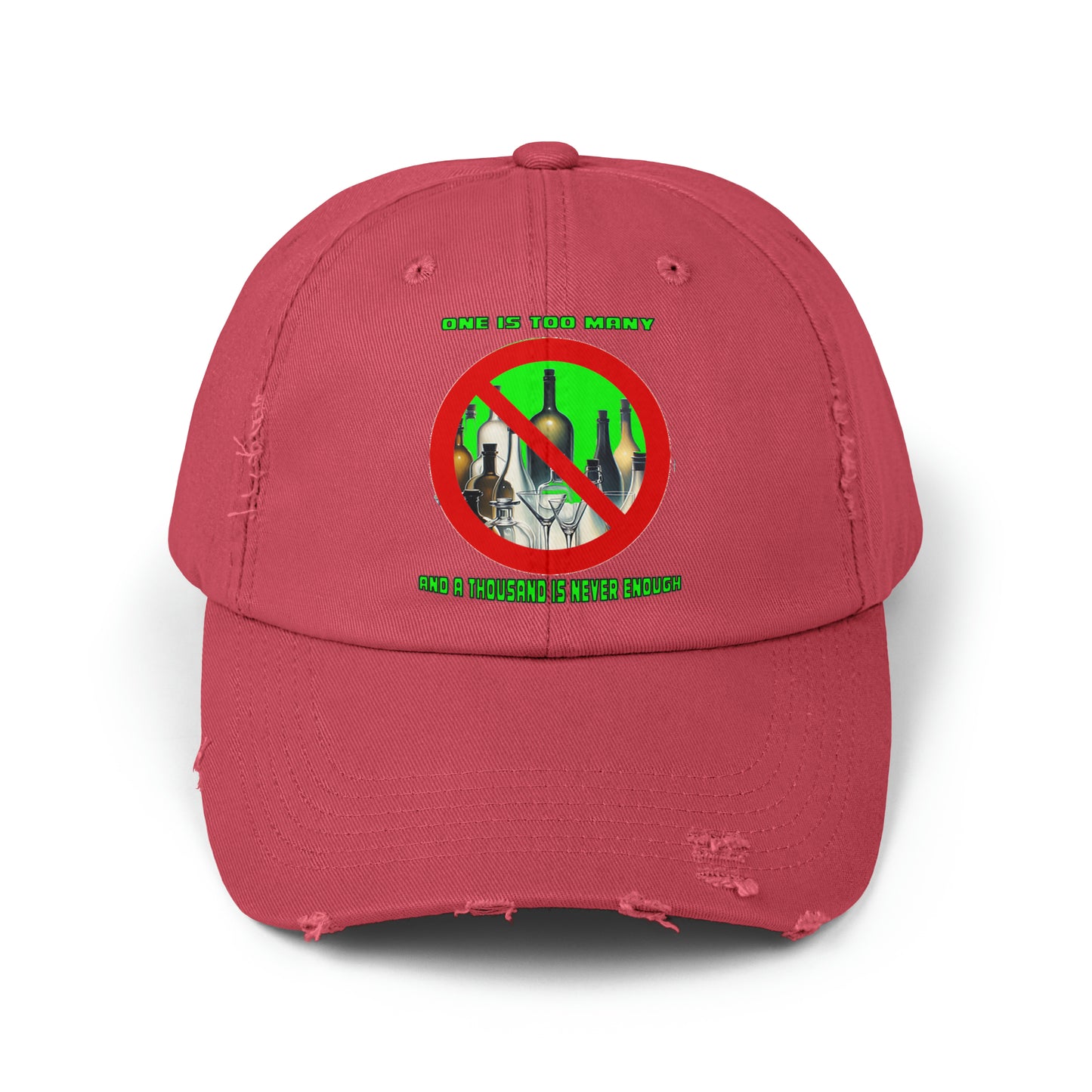 One is Too Many Unisex Distressed Cap