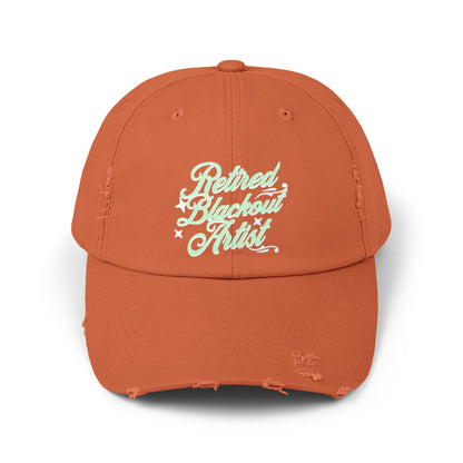 Retired Blackout Artist Unisex Distressed Cap