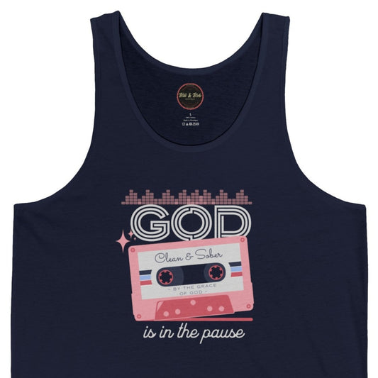 God is in the Pause Unisex Jersey Tank