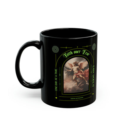 Faith over Fear Black Mug (11oz, 15oz)