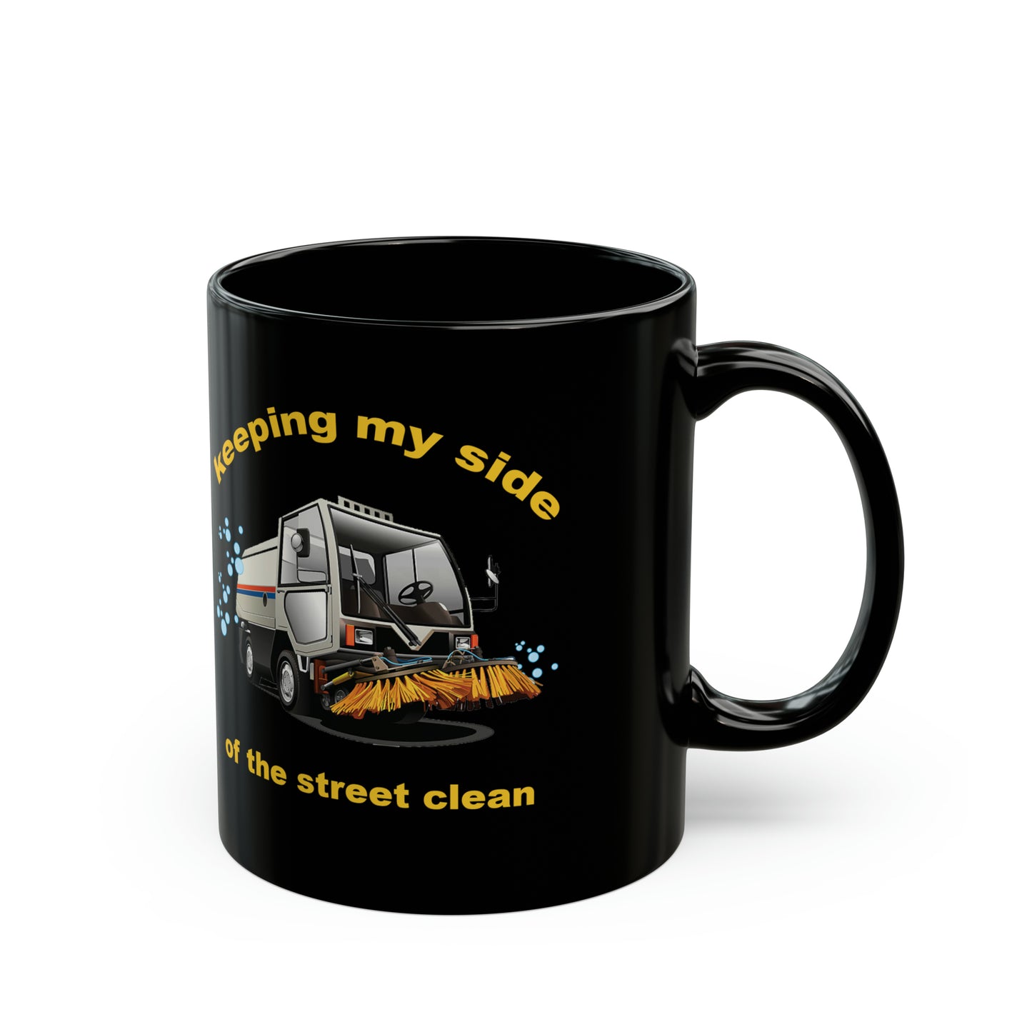 Street Clean Black Mug (11oz, 15oz)