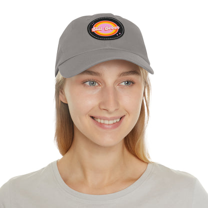 Still Sober Dad Hat with Leather Patch (Round)