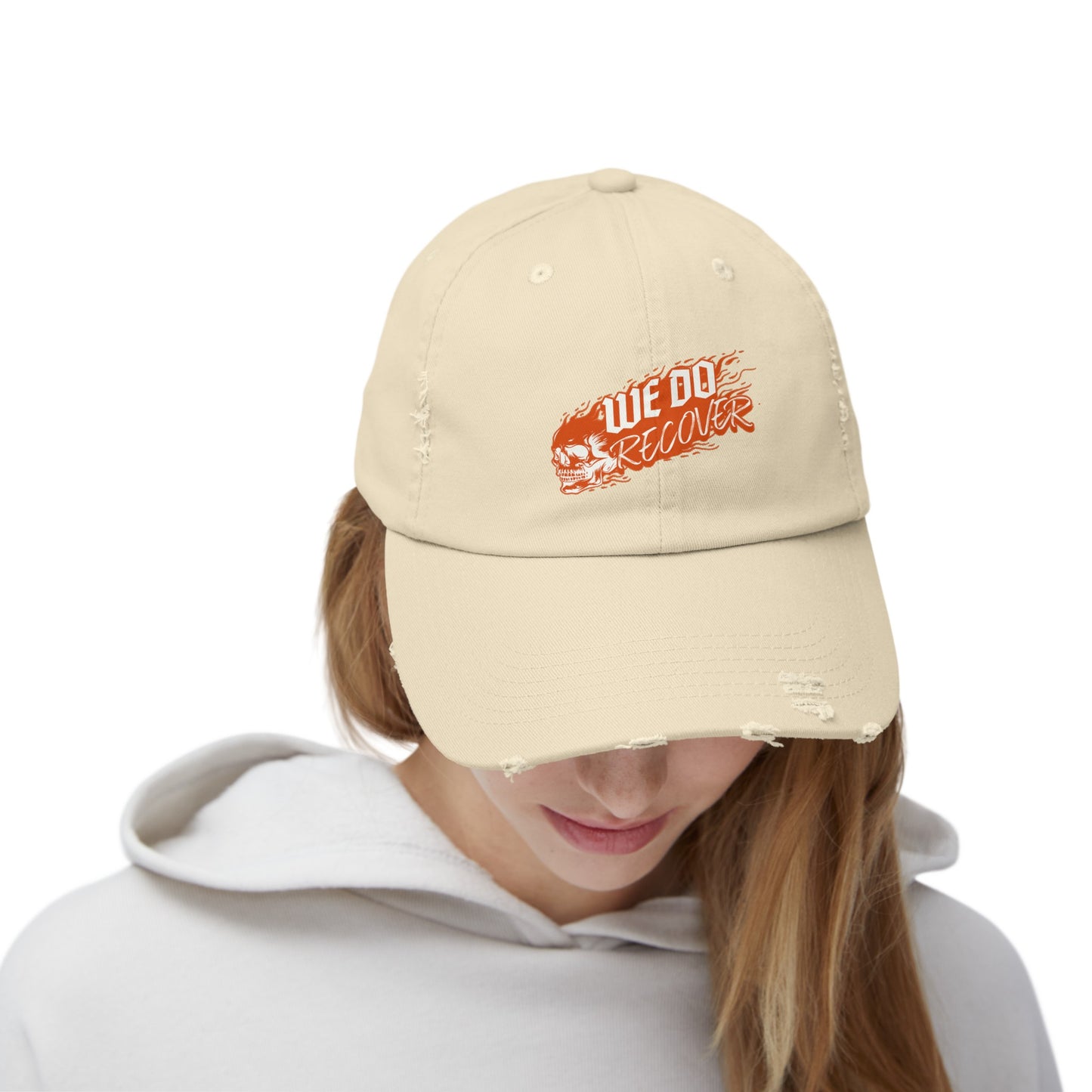 We Do Recover Unisex Distressed Cap