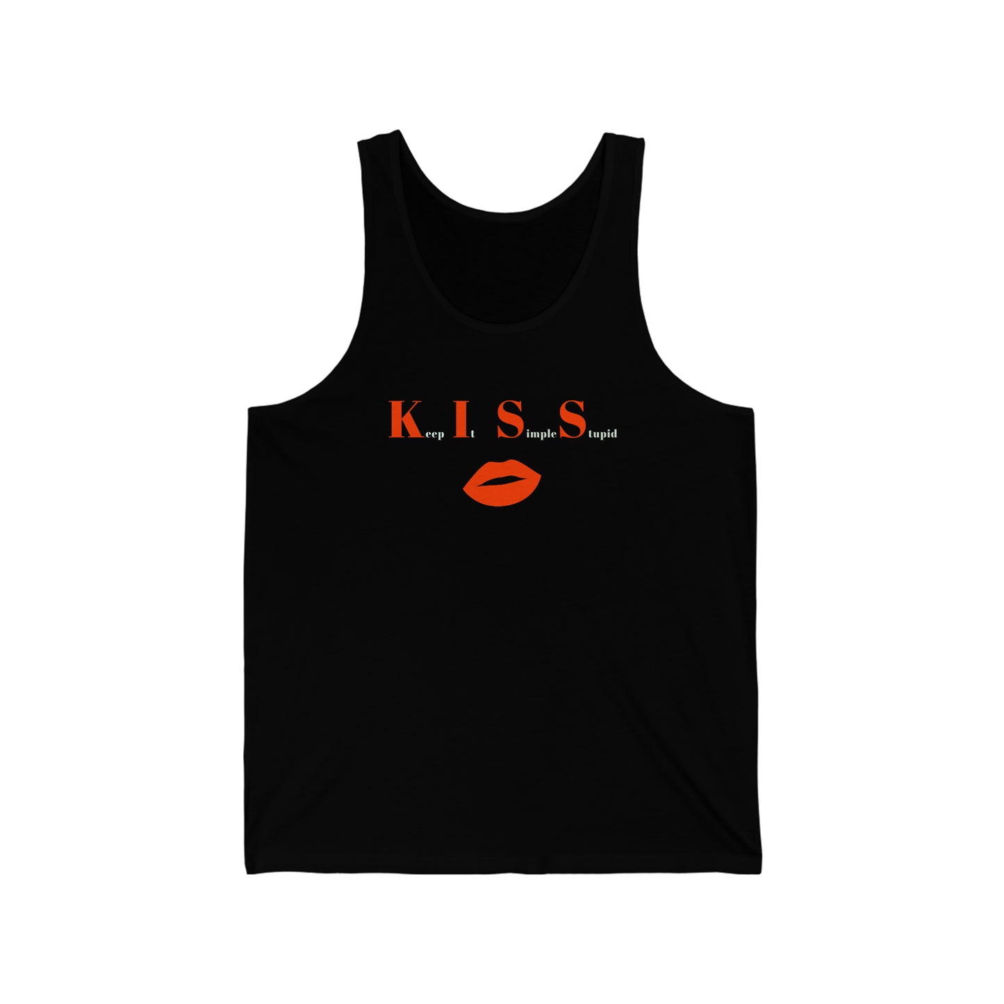 KISS Keep it Simple Stupid Unisex Jersey Tank