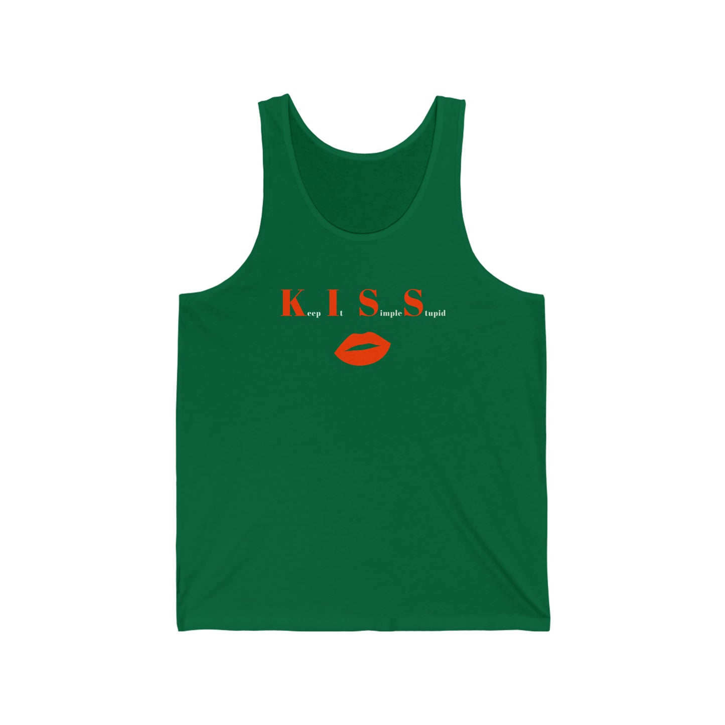 KISS Keep it Simple Stupid Unisex Jersey Tank