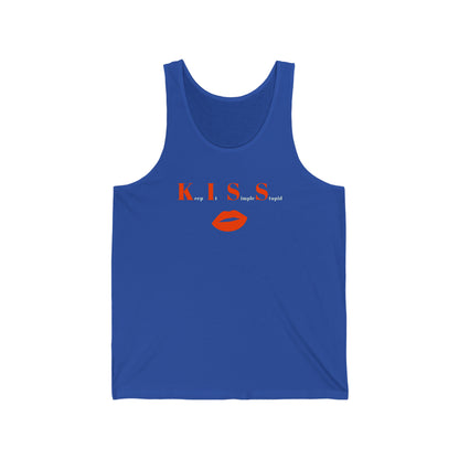 KISS Keep it Simple Stupid Unisex Jersey Tank