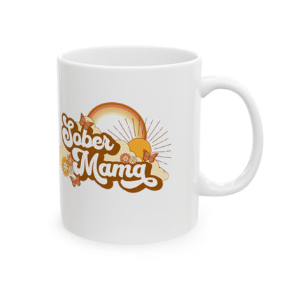 Sober Mama Ceramic Mug, 11oz