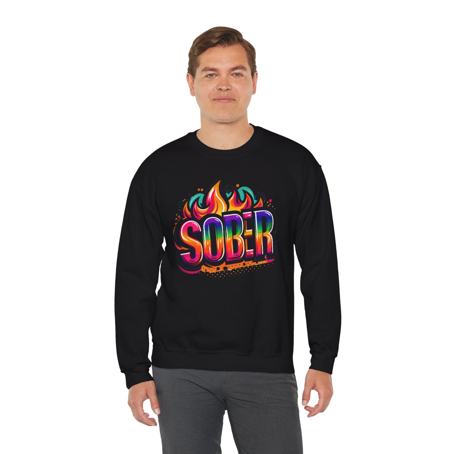 Sober Flames Unisex Heavy Blend™ Crewneck Sweatshirt