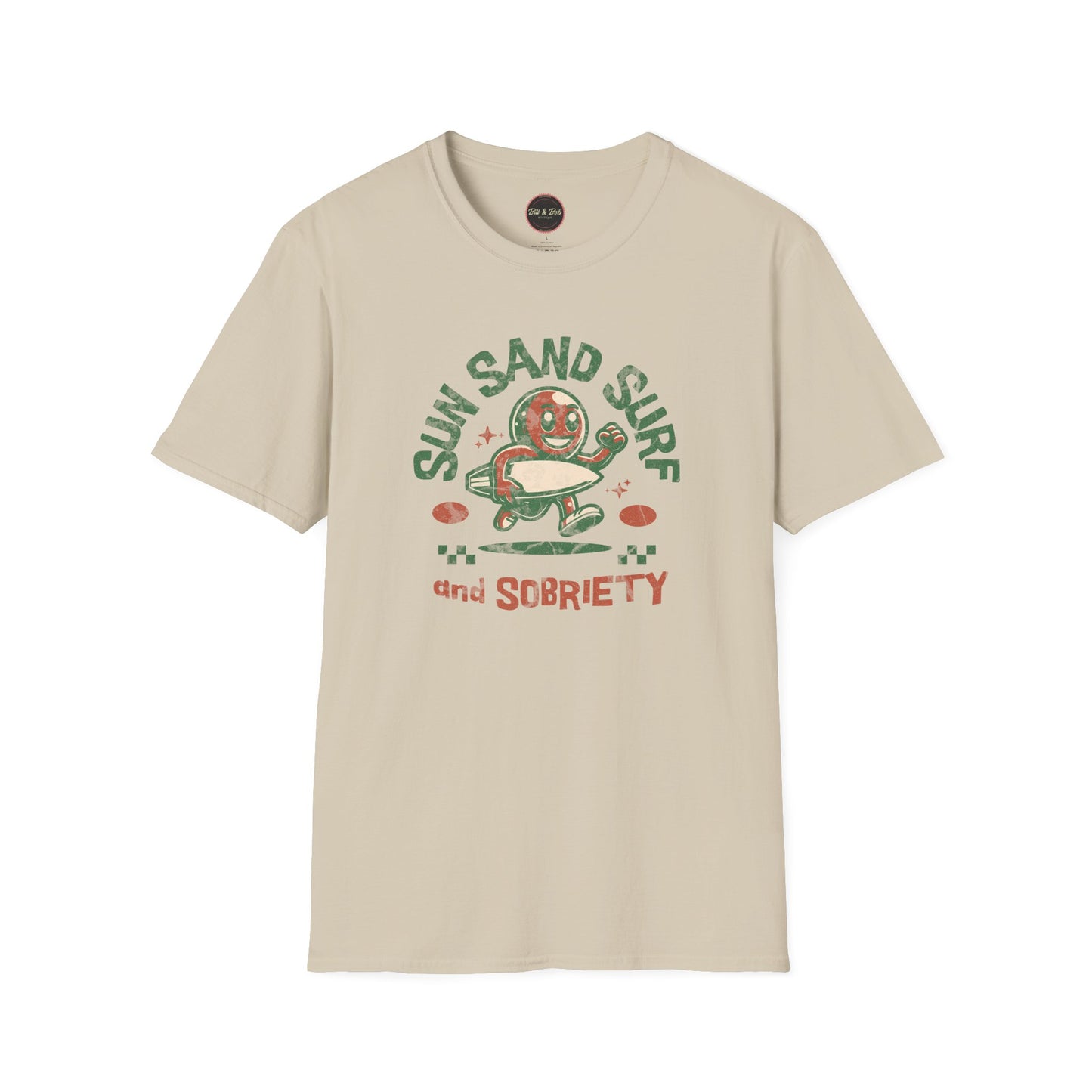 Sun Sand Surf and Sobriety Unisex Softstyle T-Shirt