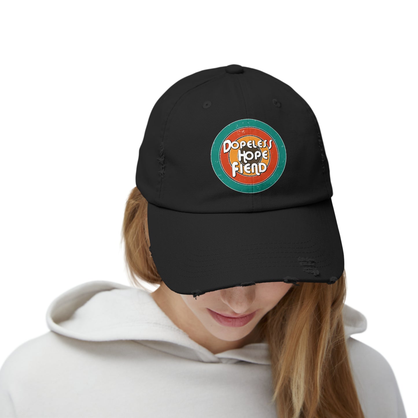 Dopeless Hope Fiend Unisex Distressed Cap