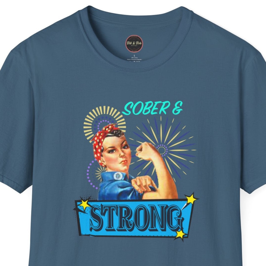 Sober & Strong Vintage Unisex Softstyle T-Shirt