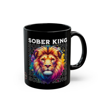 Sober King Black Mug (11oz, 15oz)