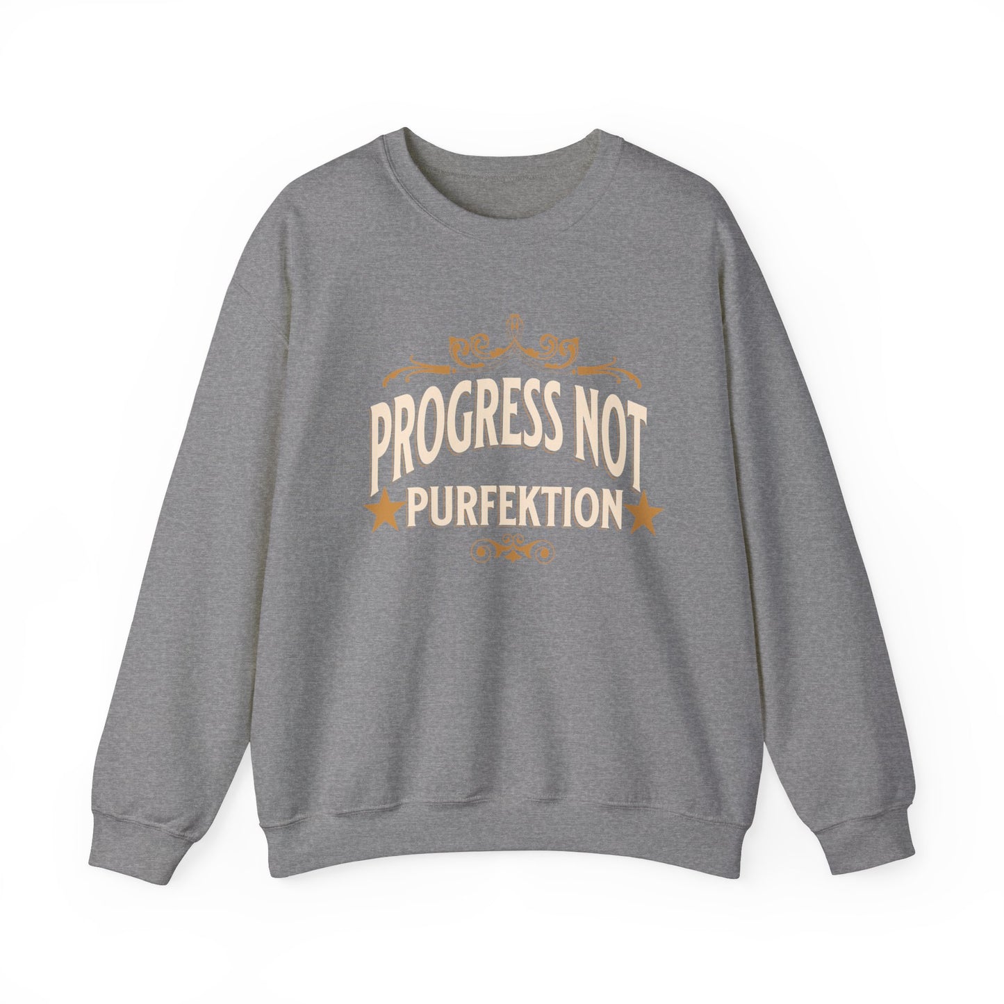 Progress Not Purfektion Fancy Unisex Heavy Blend™ Crewneck Sweatshirt