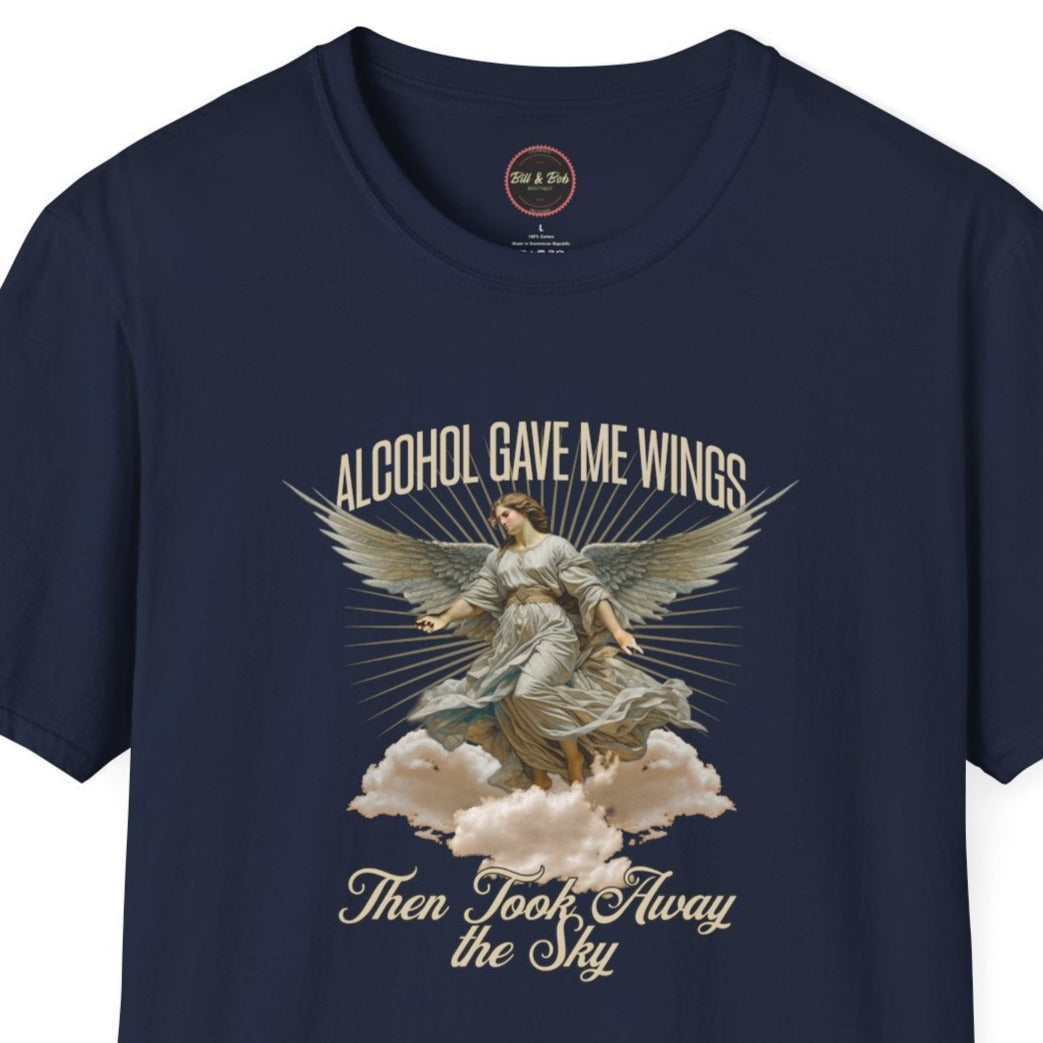 Alcohol Gave Me Wings Unisex Softstyle T-Shirt