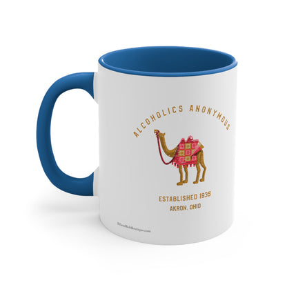 Alcoholics Anonymous AA Camel Accent Coffee Mug, 11oz